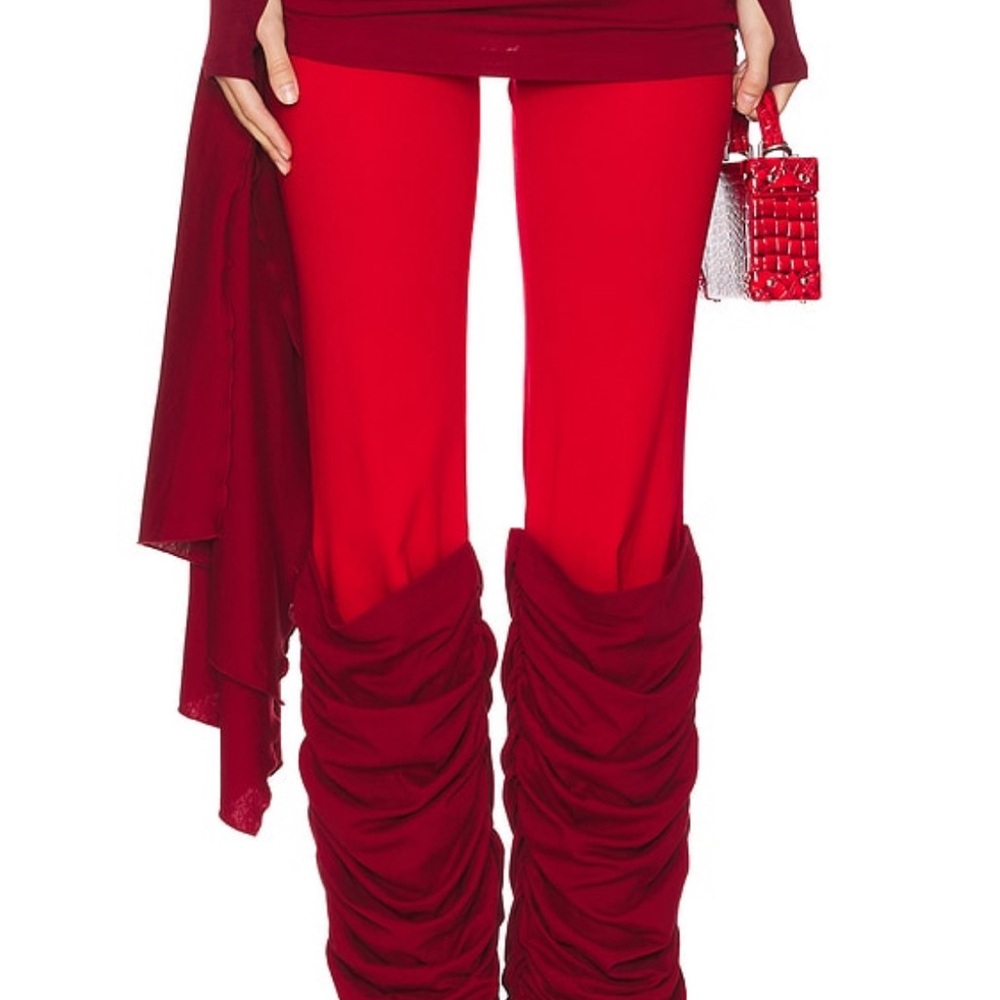 Kim Shui Bold Red Leggings